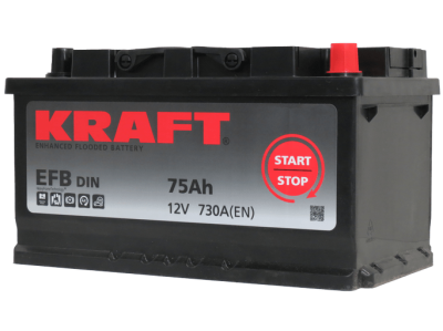 Аккумулятор KRAFT EFB 75 R+