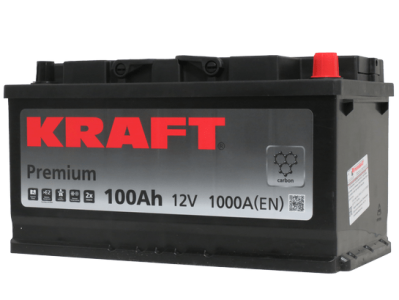 Аккумулятор KRAFT Premium 100 R+