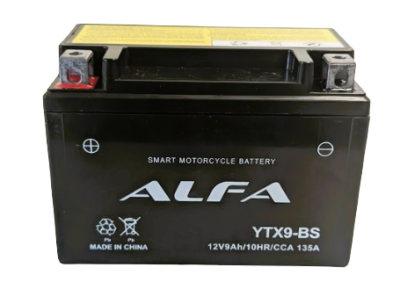 Аккумулятор ALFA YTX9-BS 9Ah
