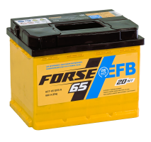 Аккумулятор FORSE EFB 65 Ач, 660 А, 12 v, Обратная R+ (0), DIN L2, B13