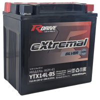 RDrive eXtremal Silver YTX14L-BS 12,6Ah (200А 150*87*145)