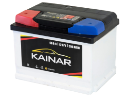Аккумулятор KAINAR 60 Ач, 550 А, 12 v, Прямая L+ (1), DIN LB2, B13