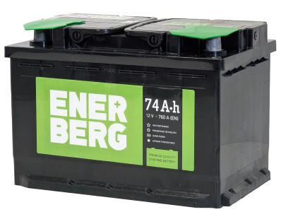 Аккумулятор ENERBERG 74 Ач, 760 А, 12 v, Прямая L+ (1), DIN L3, B13