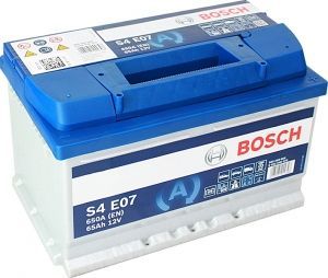 Аккумулятор BOSCH S4 E07 EFB (65) R+