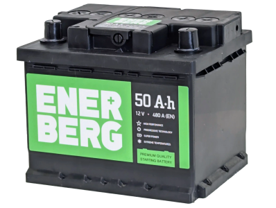 Аккумулятор ENERBERG 50 Ач, 480 А, 12 v, Обратная R+ (0), DIN LB1, B13