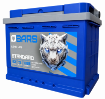 Аккумулятор BARS 62 Ач, 600 А, 12 v, Обратная R+ (0), DIN L2, B13