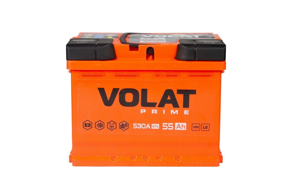 Аккумулятор VOLAT Prime (55 Ah) 530 A, 12 V Обратная, R+