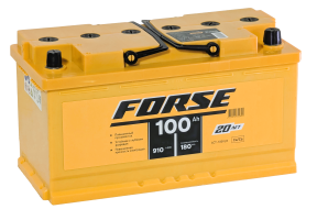 Аккумулятор FORSE 100 Ач, 910 А, 12 v, Обратная R+ (0), DIN L5, B13