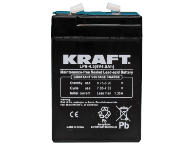 Аккумулятор KRAFT 6V-4.5Ah