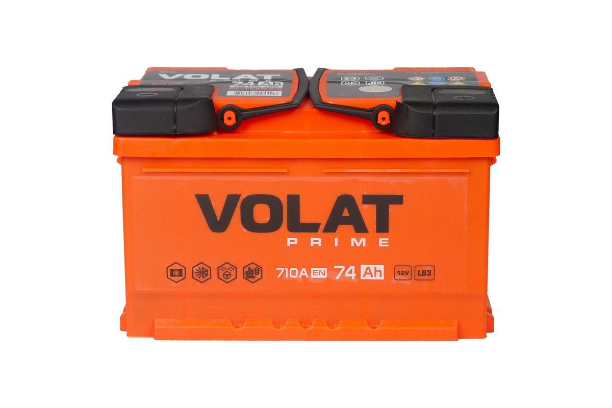 Аккумулятор VOLAT Prime (74 Ah) 710 A, 12 V Обратная, R+