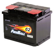 Аккумулятор FIREBALL 62 Ач, 530 А, 12 v, Обратная R+ (0), DIN L2, B13