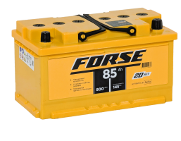 Аккумулятор FORSE 85 Ач низк, 800 А, 12 v, Обратная R+ (0), DIN LB4, B13