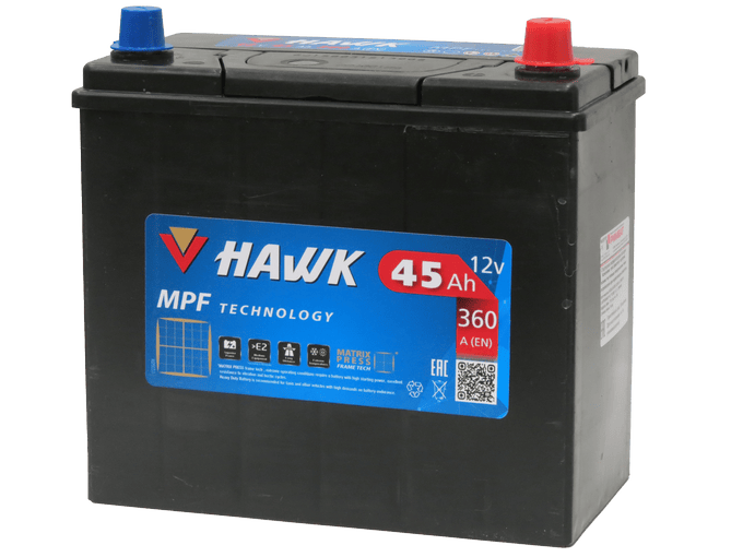 Аккумулятор HAWK Asia 45 R+
