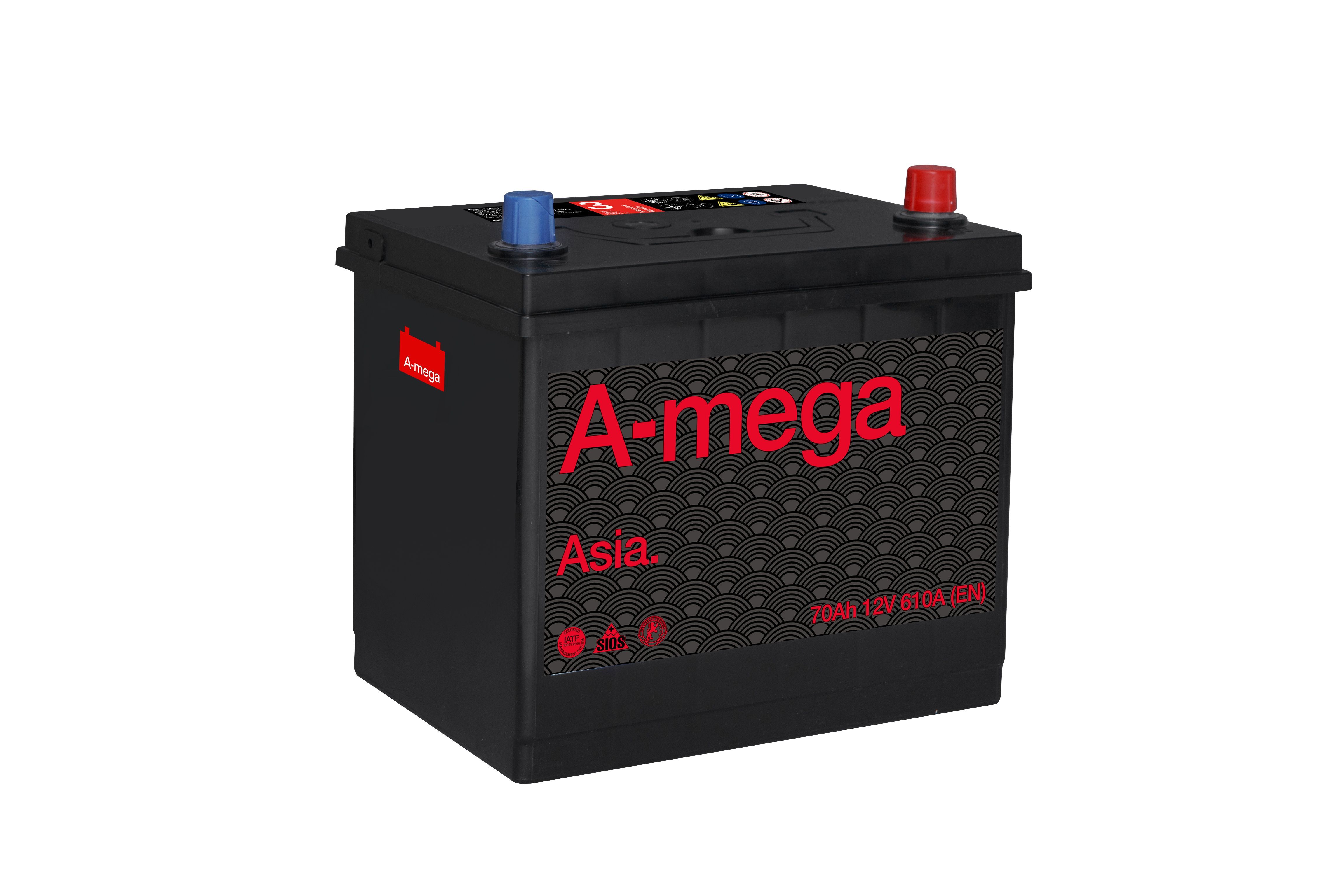 Аккумулятор A-mega Standard Asia 70 JR+