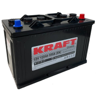 Аккумулятор KRAFT 120 Ач, 950 А, 12 v, Обратная R+ (0) rus, D3, B00