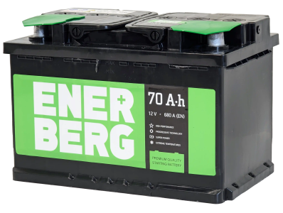 Аккумулятор ENERBERG 70 Ач, 680 А, 12 v, Обратная R+ (0), DIN L3, B13