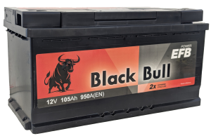 BLACK BULL EFB 105 Ач, 950 А, 12v, Обратная R, L2