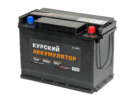 Аккумулятор КУРСКИЙ АККУМУЛЯТОР 120 Ач, 1000 А, 12 v, Обратная R+ (0) rus, GR31 / 31S, B00