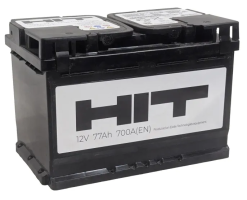 Аккумулятор HIT 77 Ач, 700 А, 12 v, Обратная R+ (0), DIN L3, B13