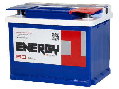 Аккумулятор Energy one 12v, 60Ah, 500A, R+(0), L2, B13