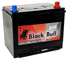BLACK BULL Asia EFB 75 Ач, 750 А, 12v, Обратная R, D26