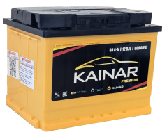Аккумулятор KAINAR Premium 60 Ач, 600 А, 12 v, Обратная R+ (0), DIN L2, B13