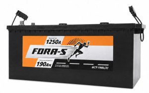 Аккумулятор FORA-S 190 Ач, 1250 А, 12 v, Обратная L+ (3) euro, D4 (A), B00