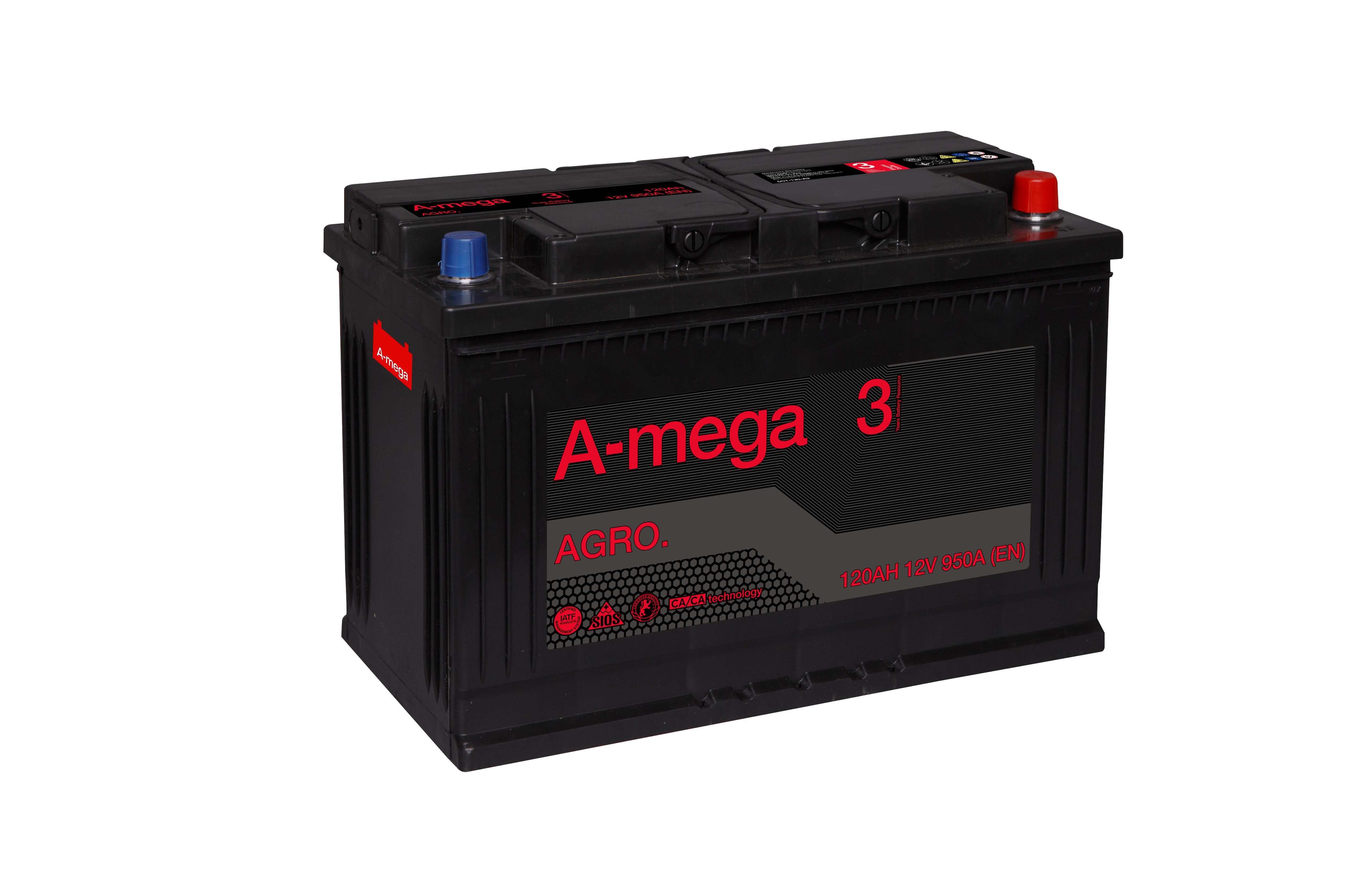 Аккумулятор A-mega AGRO 120 R+