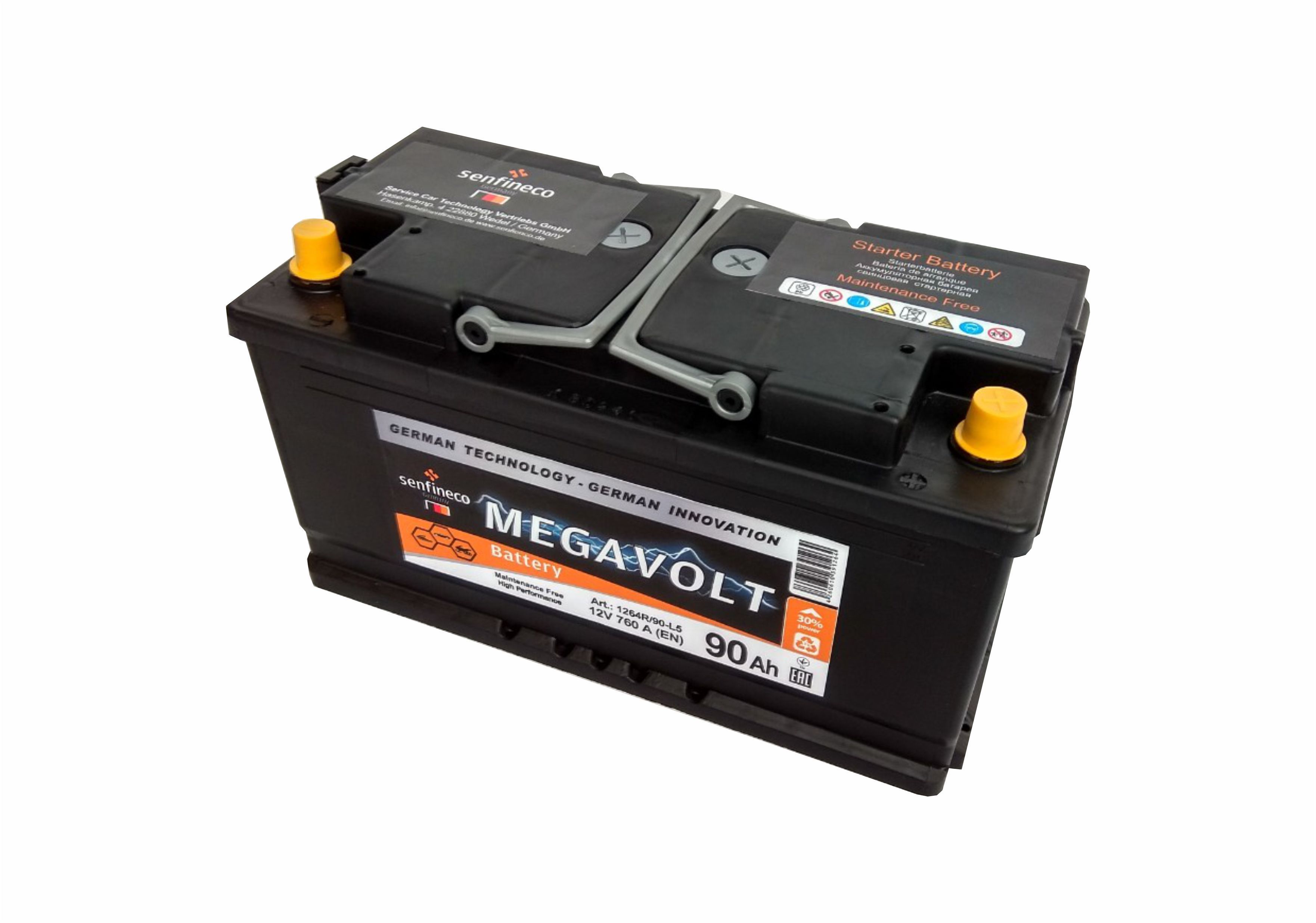 Аккумулятор MEGAVOLT 90 R+