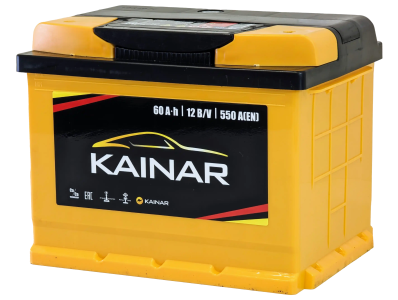 Аккумулятор KAINAR 60 Ач, 540 А, 12 v, Обратная R+ (0), DIN L2, B13