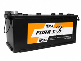 Аккумулятор FORA-S 190 Ач, 1250 А, 12 v, Прямая R+ (4) rus, D4 (A), B13