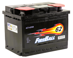 Аккумулятор FIREBALL 62 Ач, 530 А, 12 v, Обратная R+ (0), DIN L2, B13