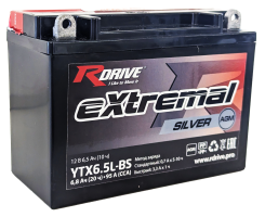 RDrive eXtremal Silver YTX6.5L-BS 6,5Ah (95А 140*66*100)