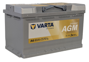 Аккумулятор VARTA Start-Stop AGM 80 Ач, 800 А, 12 v, Обратная R+ (0), DIN L4, B13
