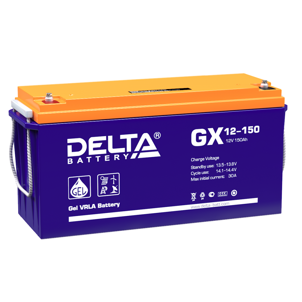 Аккумулятор DELTA GX AGM 150 Ач, 12 v, Прямая L+ (1)