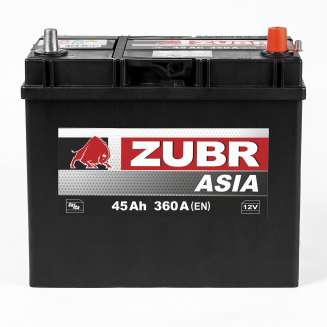 Аккумулятор ZUBR Clarios (45 Ah) 360 A, 12 V Обратная, R+
