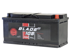 Аккумулятор BLADE AGM 105 Ач, 950 А, 12 v, Обратная R+ (0), DIN L6, B13