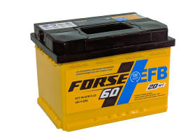 Аккумулятор FORSE EFB 60 Ач низк, 620 А, 12 v, Обратная R+ (0), DIN LB2, B13