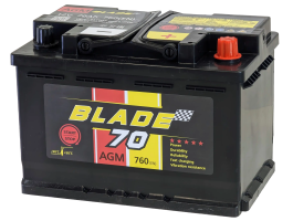 Аккумулятор BLADE AGM 70 Ач, 760 А, 12 v, Обратная R+ (0), DIN L3, B13