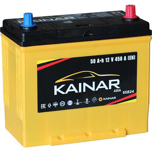 Аккумулятор Kainar Asia 50 JR+ толстые клеммы с бортом