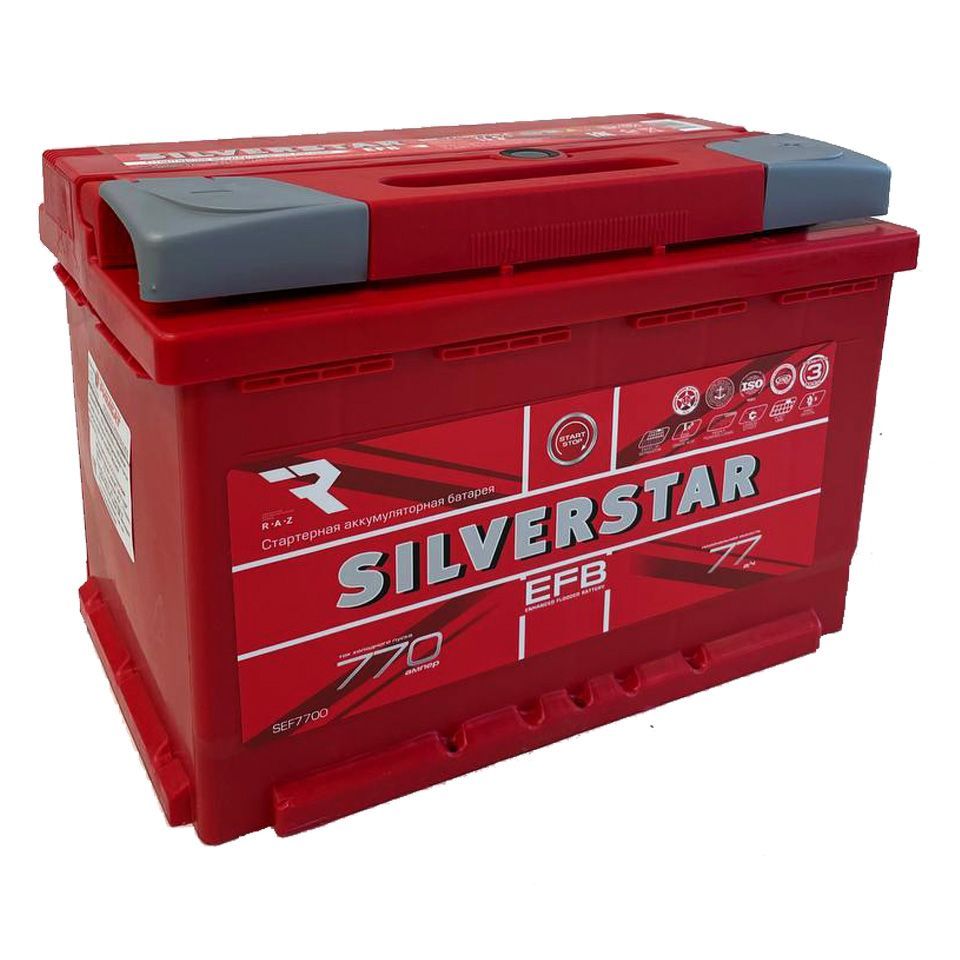Аккумулятор SilverStar EFB 77 R+