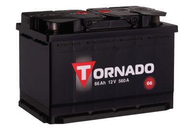 Аккумулятор TORNADO 66 Ач, 560 А, 12 v, Обратная R+ (0), DIN L3, B13