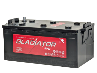 Аккумулятор GLADIATOR EFB 12v, 240Ah, 1650A, L+(3) euro, D6, B00