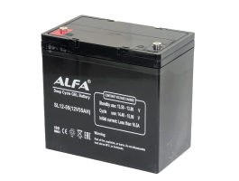 ALFA 12V-55Ah(C20) L (тяговая) M6 (226*135*207)