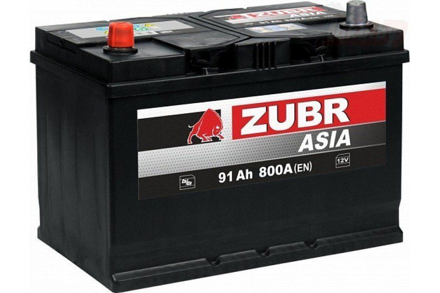 Аккумулятор ZUBR Ultra 91 Ач, 800 А, 12 v, Обратная R+ (0), JIS D31, B13