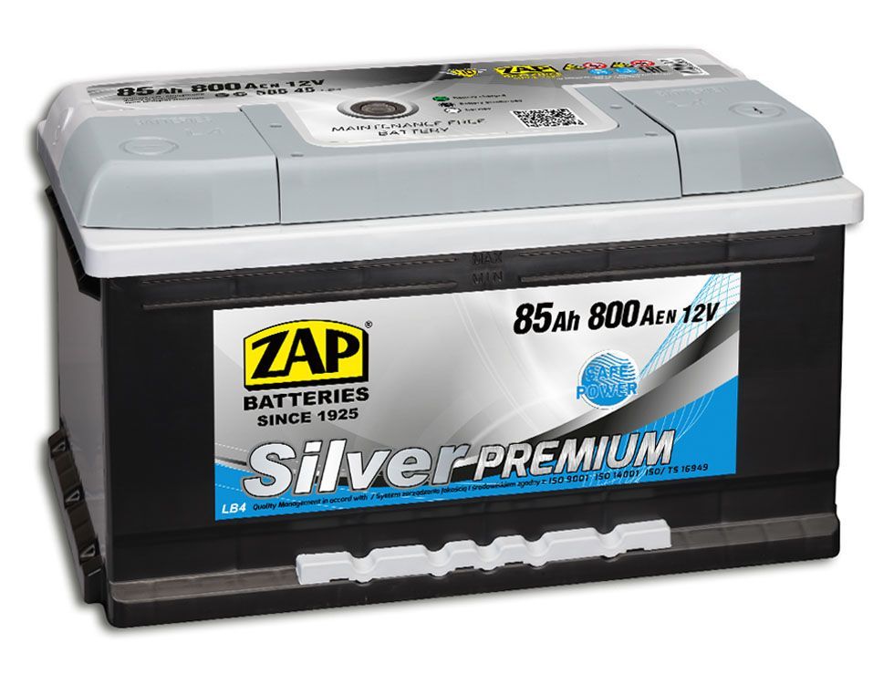Аккумулятор ZAP SILVER PREMIUM 85 R+
