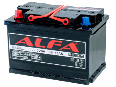Аккумулятор ALFA Hybrid 75 L+