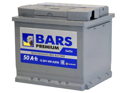 Аккумулятор BARS Premium 50 R+