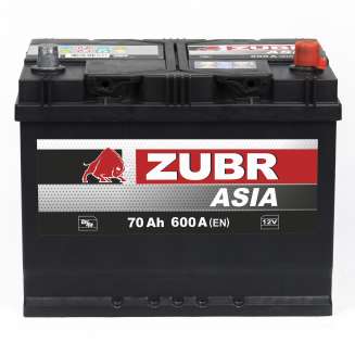 Аккумулятор ZUBR Ultra Asia 70 R+