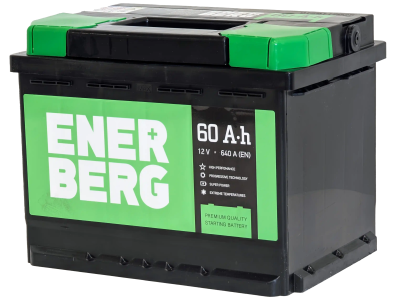 Аккумулятор ENERBERG 60 Ач, 640 А, 12 v, Прямая L+ (1), DIN L2, B13